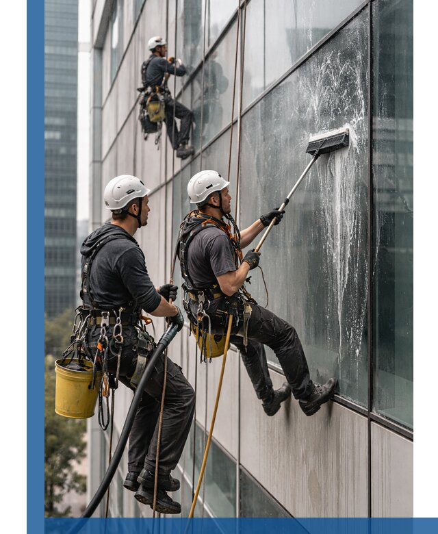 Профессиональная высотная мойка фасадов зданий в Тайшете
