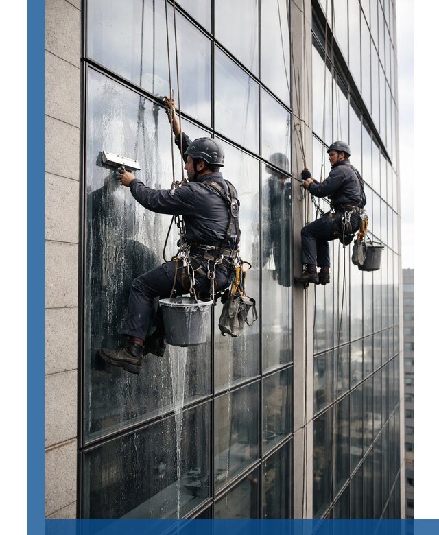 Профессиональная мойка стеклянных фасадов зданий в Тайшете