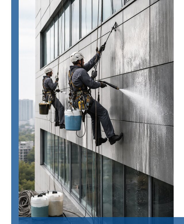 Профессиональная мойка вентилируемых фасадов в Тайшете