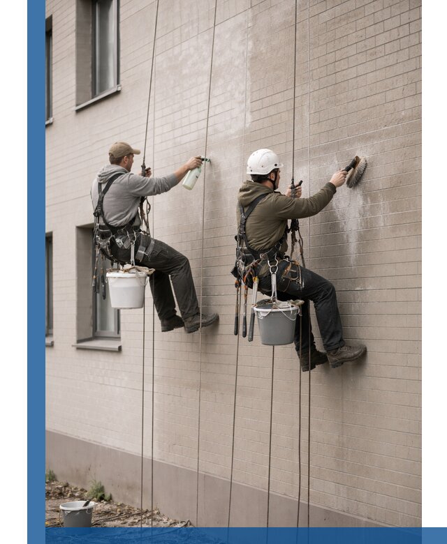 Удаление высолов с фасада зданий в Тайшете без повреждений и следов