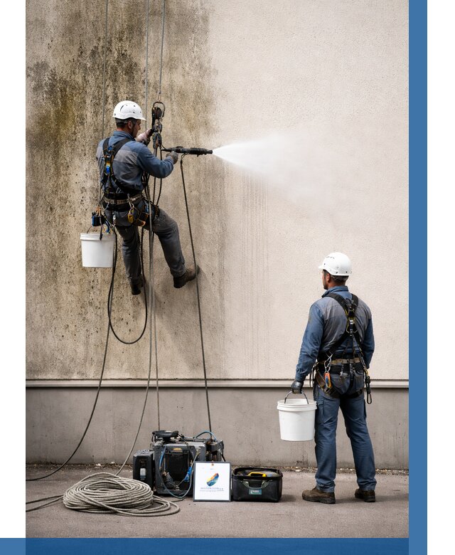 Очистка фасада от плесени в Тайшете от 312 р. | ВЫСОТНИК-Тшт