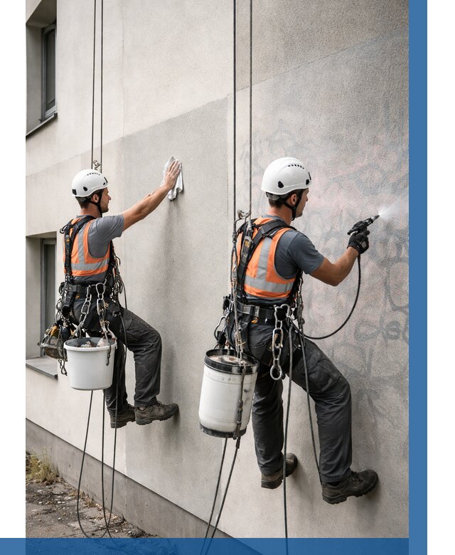 Антиграффити покрытие фасада в Тайшете от 623 р. | ВЫСОТНИК-Тшт