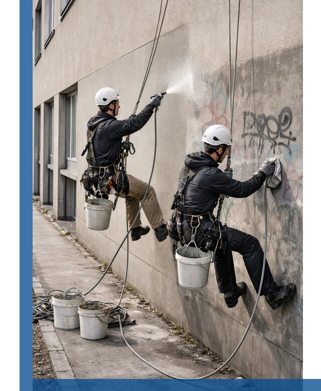 Антиграффити покрытие фасада с защитой от надписей в Тайшете