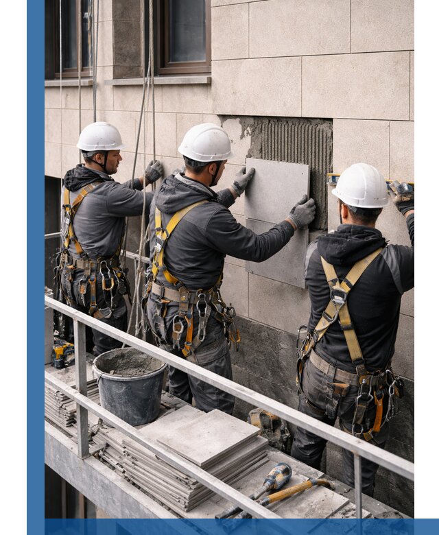 Ремонт облицовки фасада плиткой в Тайшете с гарантией