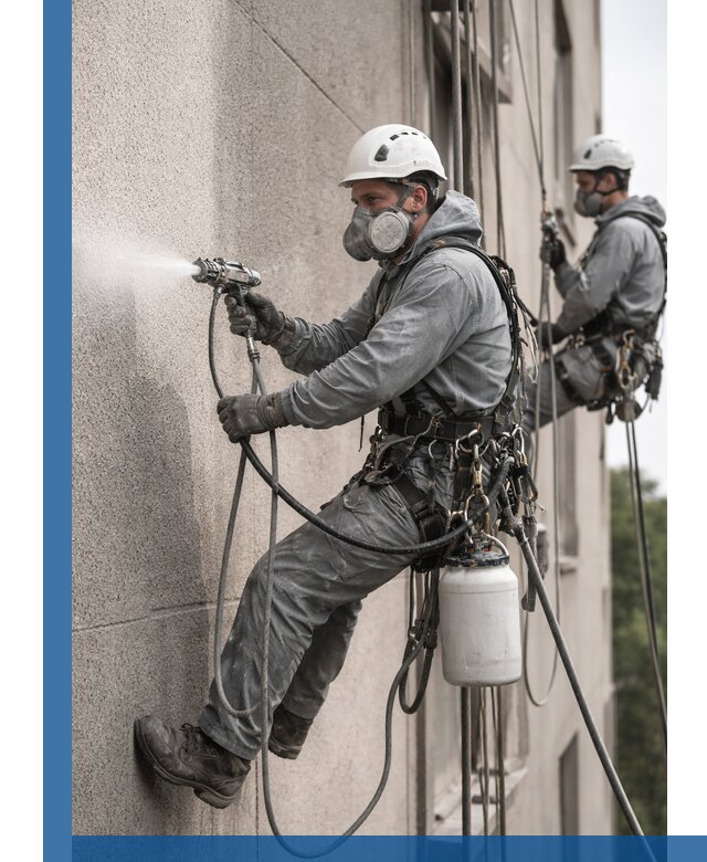 Безвоздушная покраска фасадов зданий в Тайшете профессионально