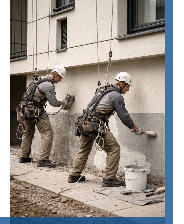 Окраска цоколя здания в Тайшете от 467 р. под ключ | ВЫСОТНИК-Тшт