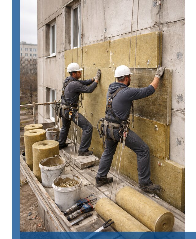 Утепление фасада минватой в Тайшете под ключ с гарантией