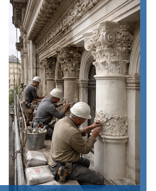 Реставрация фасадной лепнины в Тайшете от 2596 р. | ВЫСОТНИК-Тшт