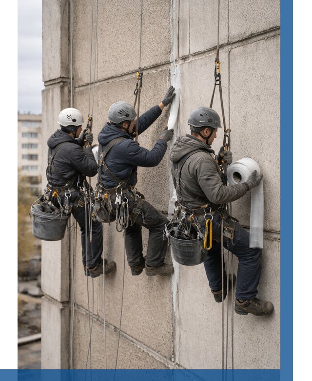 Ремонт межпанельных швов в Тайшете от 779 р. | ВЫСОТНИК-Тшт