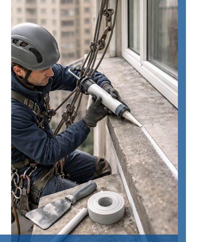 Герметизация балконного козырька в Тайшете от 4673 р. | ВЫСОТНИК-Тшт