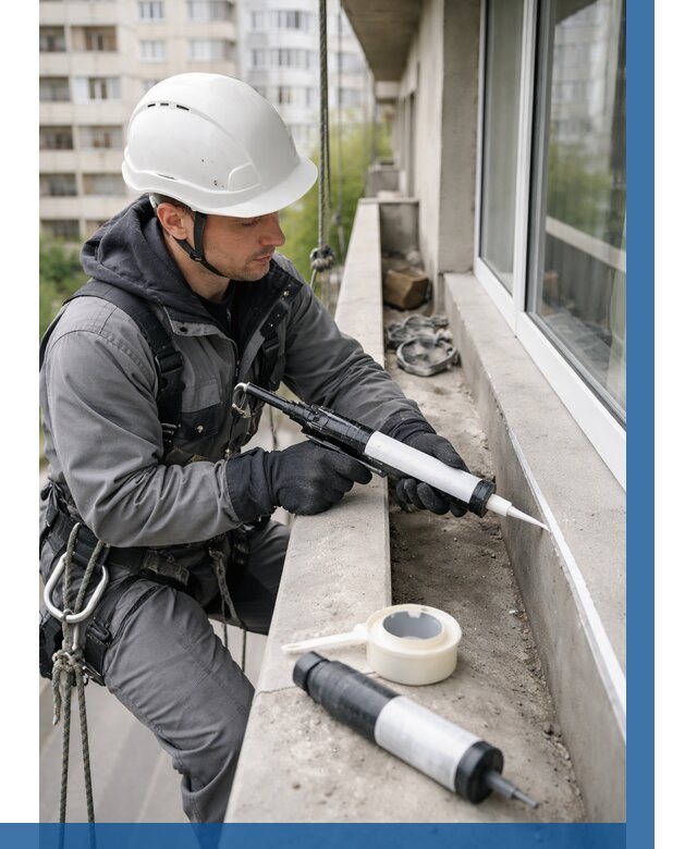 Герметизация швов лоджии в Тайшете от 4673 р. | ВЫСОТНИК-Тшт