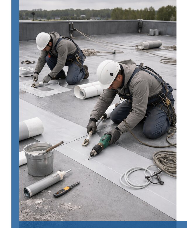 Ремонт мембранной кровли в Тайшете качественно и с гарантией