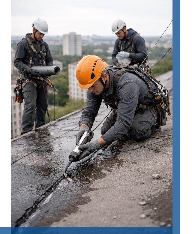 Устранение протечек кровли в Тайшете от 12462 р. | ВЫСОТНИК-Тшт