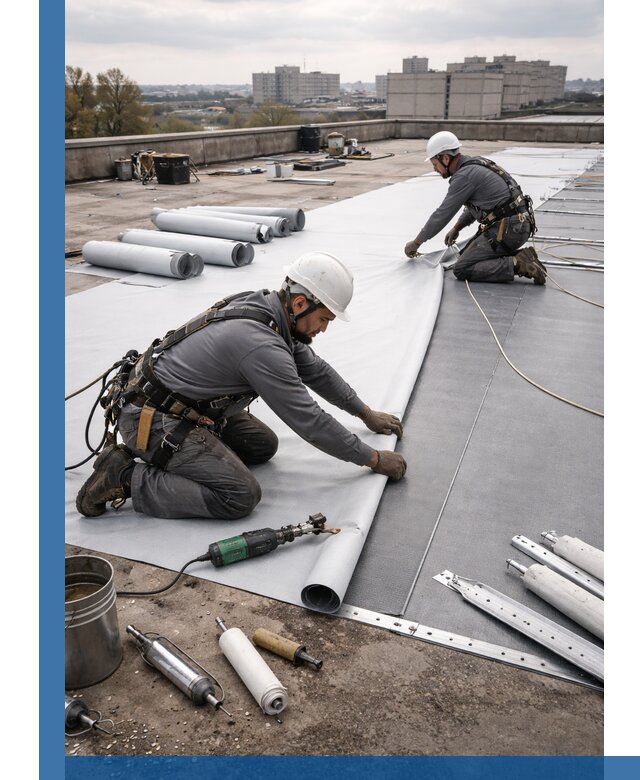 Монтаж мембранной кровли в Тайшете для промышленных зданий