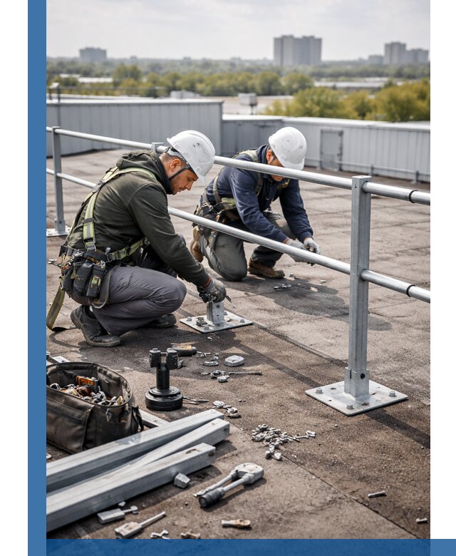 Монтаж кровельного ограждения в Тайшете под ключ с гарантией