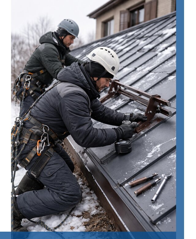 Монтаж снегозадержателей в Тайшете от 467 р. | ВЫСОТНИК-Тшт