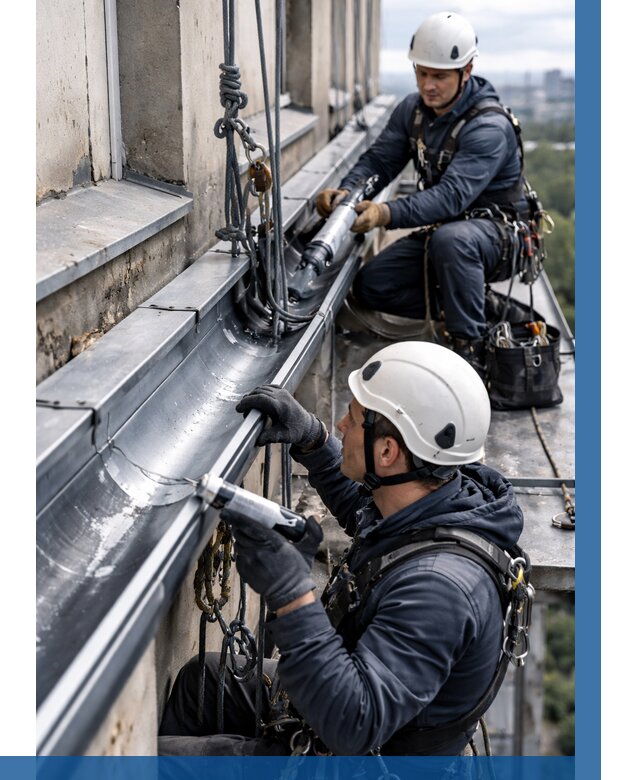 Ремонт водосточных желобов в Тайшете от 6750 р. | ВЫСОТНИК-Тшт