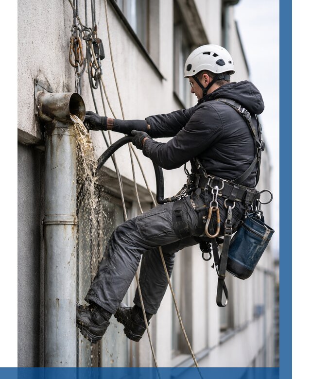 Прочистка водосточных труб в Тайшете от 3635 р. | ВЫСОТНИК-Тшт