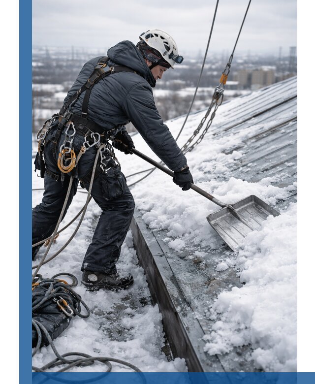Профессиональная очистка кровли от снега и наледи в Тайшете