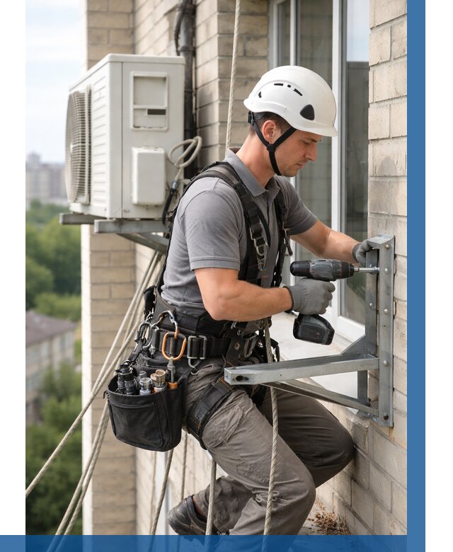 Установка кронштейнов кондиционера в Тайшете от 3635 р. | ВЫСОТНИК-Тшт