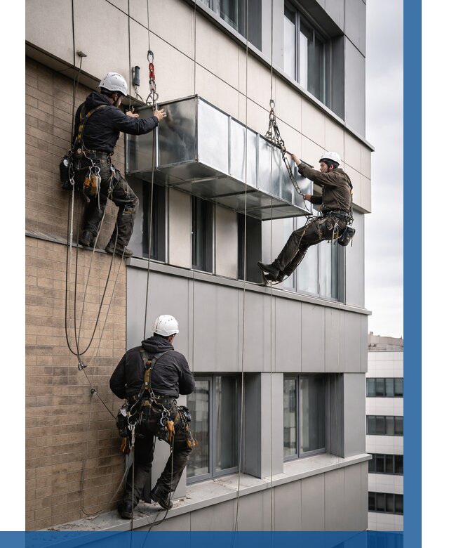 Монтаж воздуховодов на фасаде в Тайшете от 1558 р. | ВЫСОТНИК-Тшт