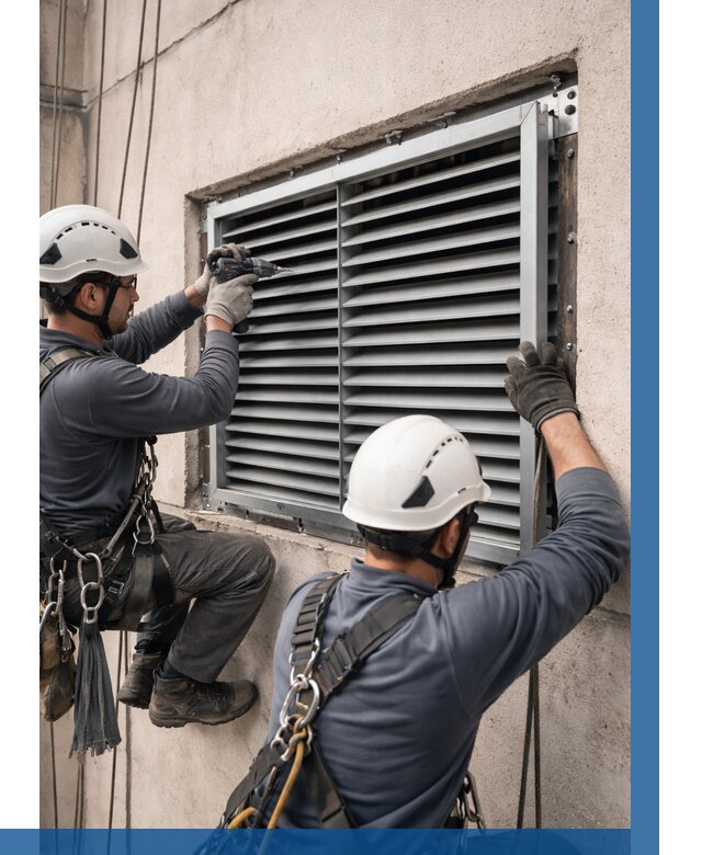 Монтаж вентиляционных решеток в Тайшете от 4673 р. | ВЫСОТНИК-Тшт