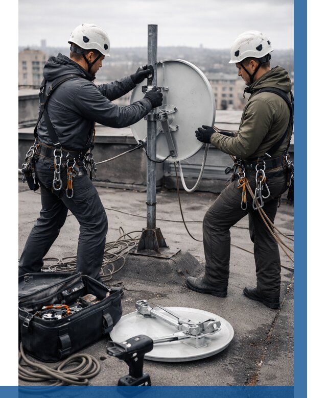 Демонтаж антенн на крыше в Тайшете от 4673 р. | ВЫСОТНИК-Тшт