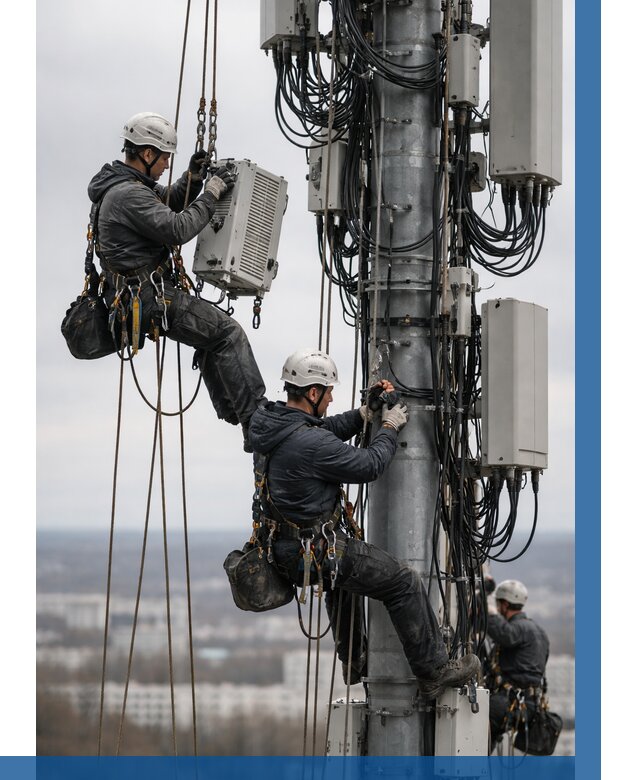 Монтаж оборудования связи на мачте в Тайшете от 7789 р. | ВЫСОТНИК-Тшт