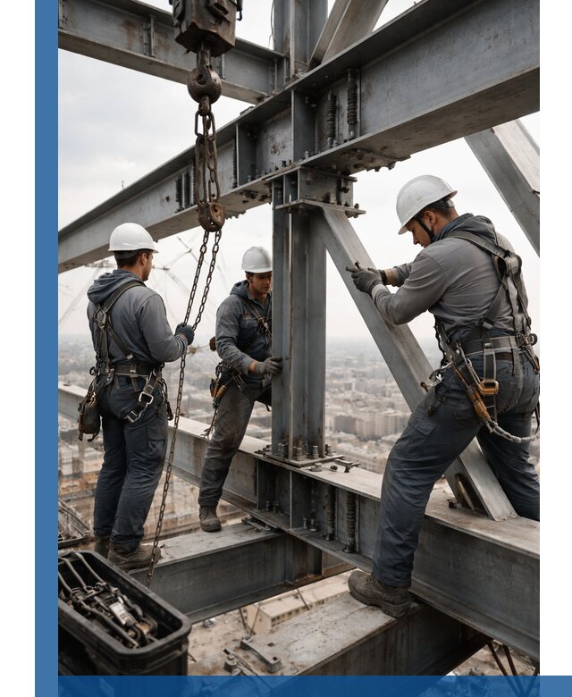 Профессиональный монтаж металлоконструкций на высоте в Тайшете