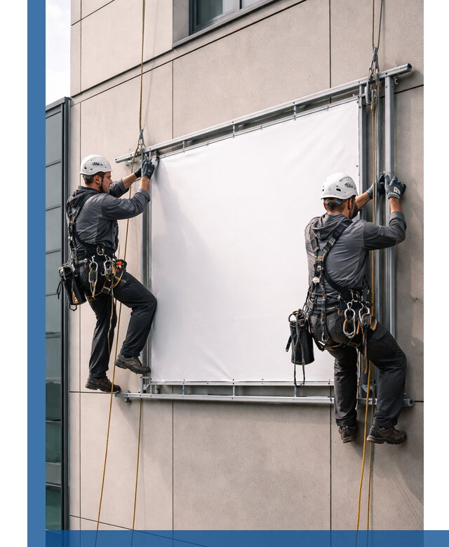 Монтаж наружной рекламной вывески в Тайшете под ключ