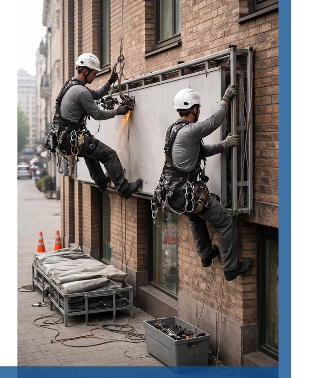 Демонтаж рекламной вывески в Тайшете от 6750 р. | ВЫСОТНИК-Тшт