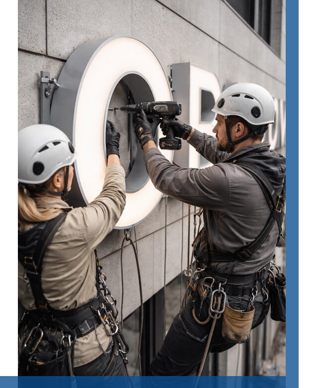 Монтаж световых букв в Тайшете от 3116 р. под ключ ВЫСОТНИК-Тшт