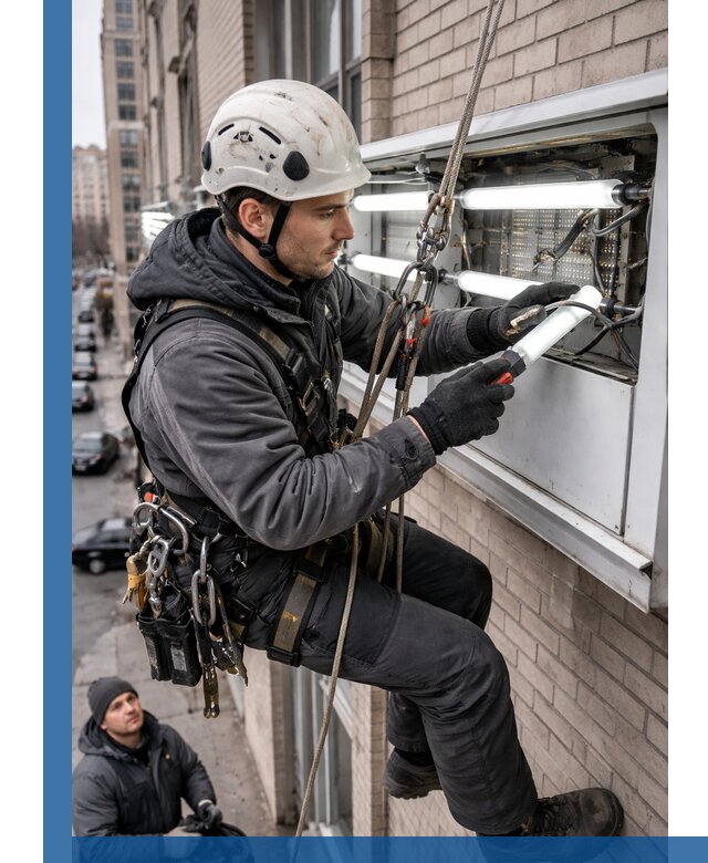 Профессиональная замена ламп в наружной вывеске в Тайшете