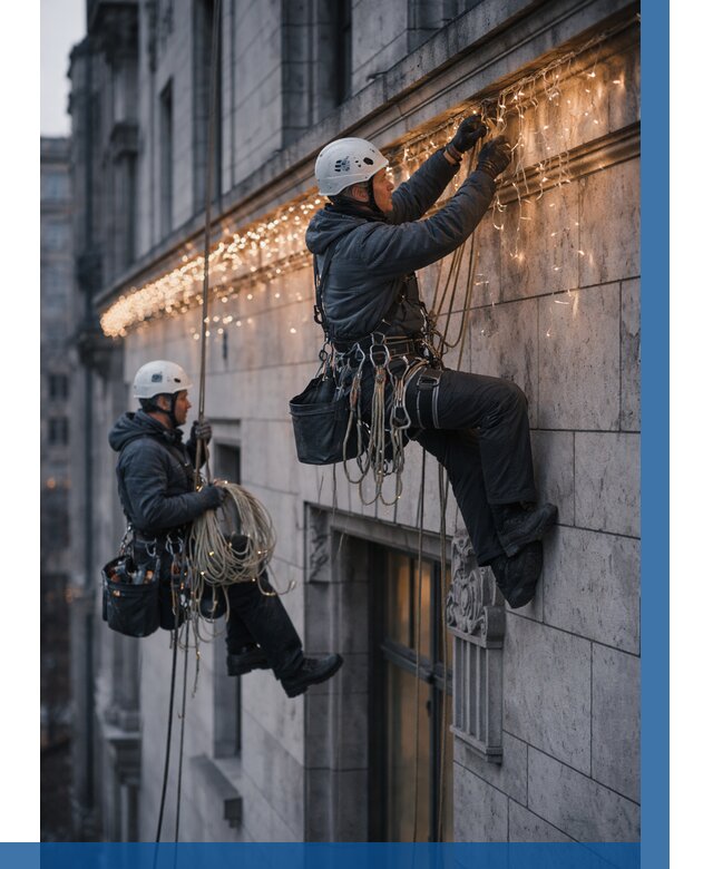 Монтаж новогодней иллюминации в Тайшете от 8827 р. | ВЫСОТНИК-Тшт