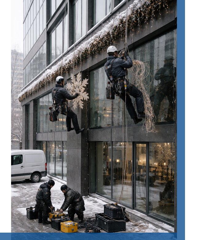 Демонтаж новогоднего оформления в Тайшете от 5712 р. | ВЫСОТНИК-Тшт