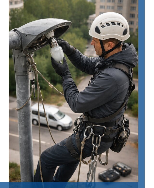 Замена ламп на высоте в Тайшете от 2596 р. | ВЫСОТНИК-Тшт