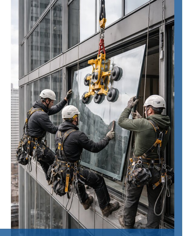 Фасадное остекление зданий под ключ в Тайшете от 10385 р. | ВЫСОТНИК-Тшт