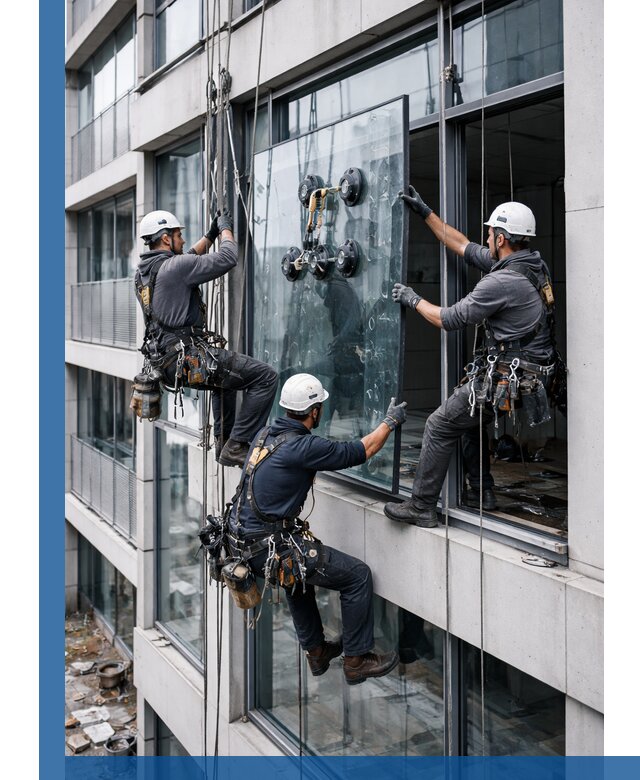 Фасадное остекление и монтаж витражей зданий в Тайшете под ключ