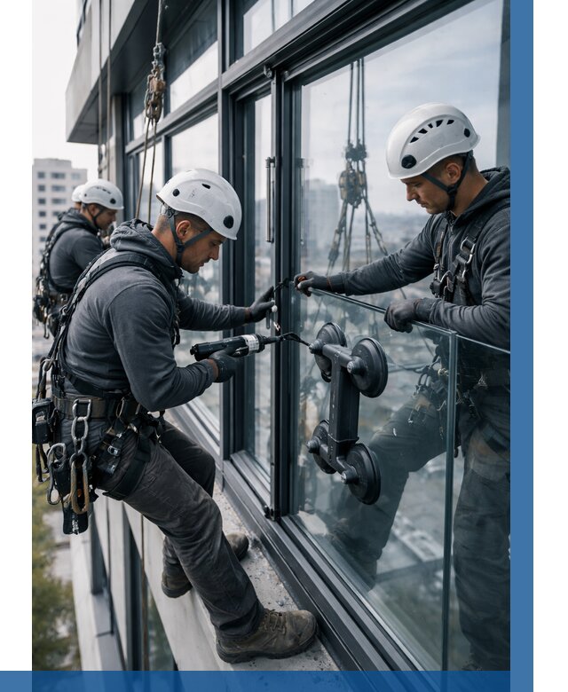 Витражное остекление зданий в Тайшете от 3635 р. | ВЫСОТНИК-Тшт