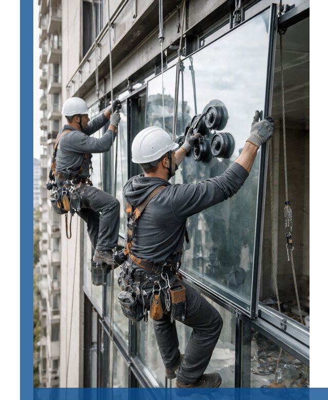 Витражное остекление фасадов и лоджий в Тайшете под ключ