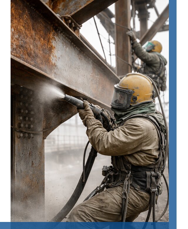 Пескоструйная очистка металлоконструкций в Тайшете по 623 р.  ВЫСОТНИК-Тшт