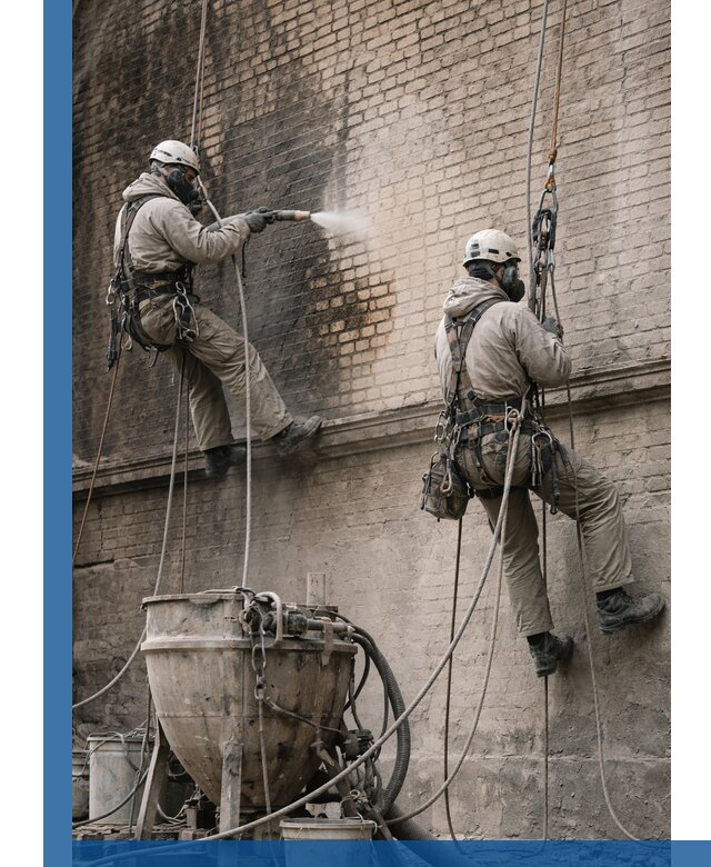 Пескоструйная очистка фасадов в Тайшете профессионально