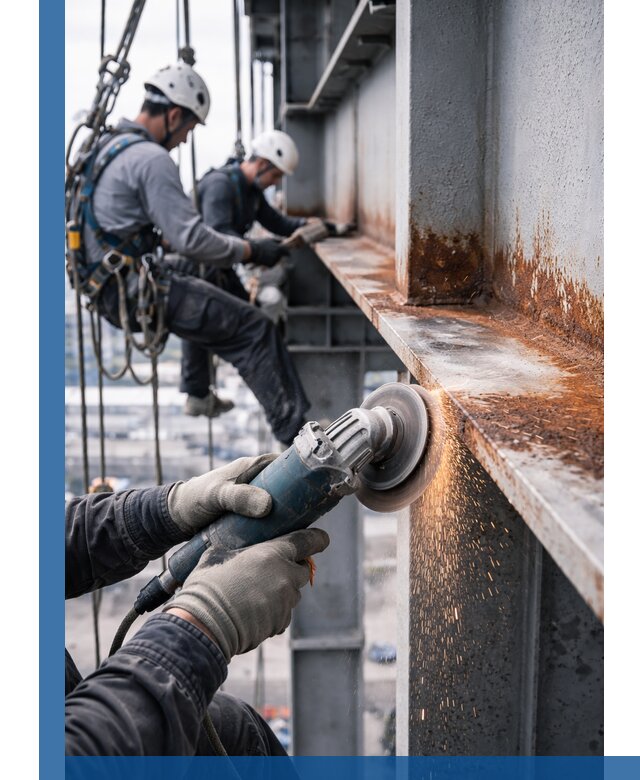 Зачистка металла от ржавчины и подготовка поверхностей в Тайшете