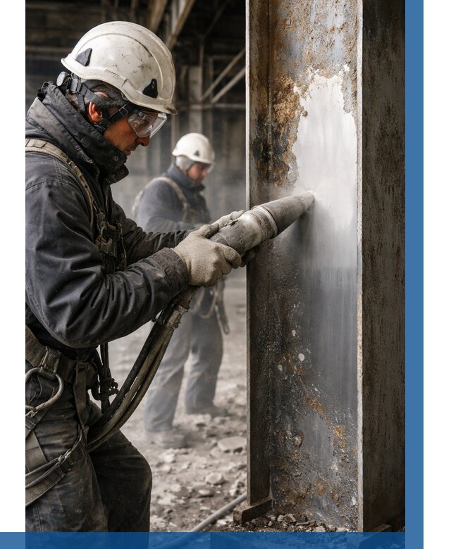 Удаление старой краски с металла в Тайшете от 467 р. | ВЫСОТНИК-Тшт