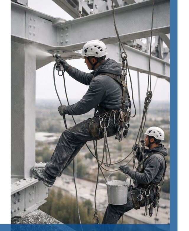 Покраска металлоконструкций на высоте в Тайшете 363 р |ВЫСОТНИК-Тшт