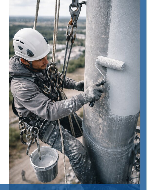 Покраска мачт связи под ключ в Тайшете от 883 р. | ВЫСОТНИК-Тшт