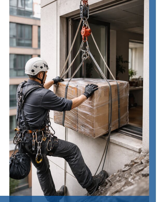 Подъем груза через окно в Тайшете от 4673 р. | ВЫСОТНИК-Тшт