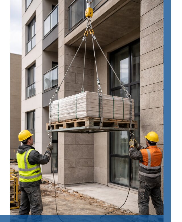 Подъем керамогранита на этаж в Тайшете от 3635 р. | ВЫСОТНИК-Тшт