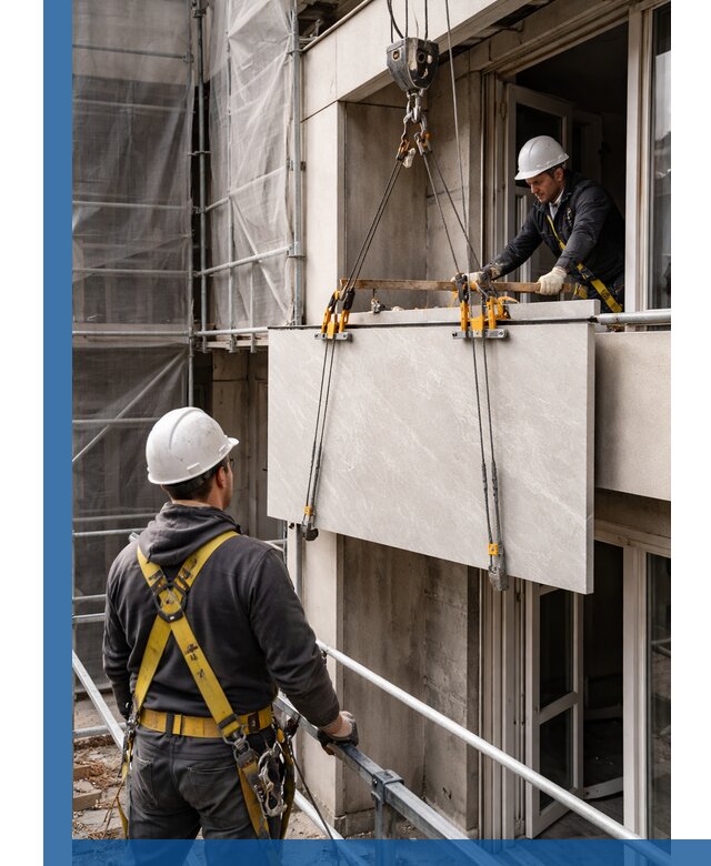 Подъем керамогранита на этаж в Тайшете грузчиками и техникой