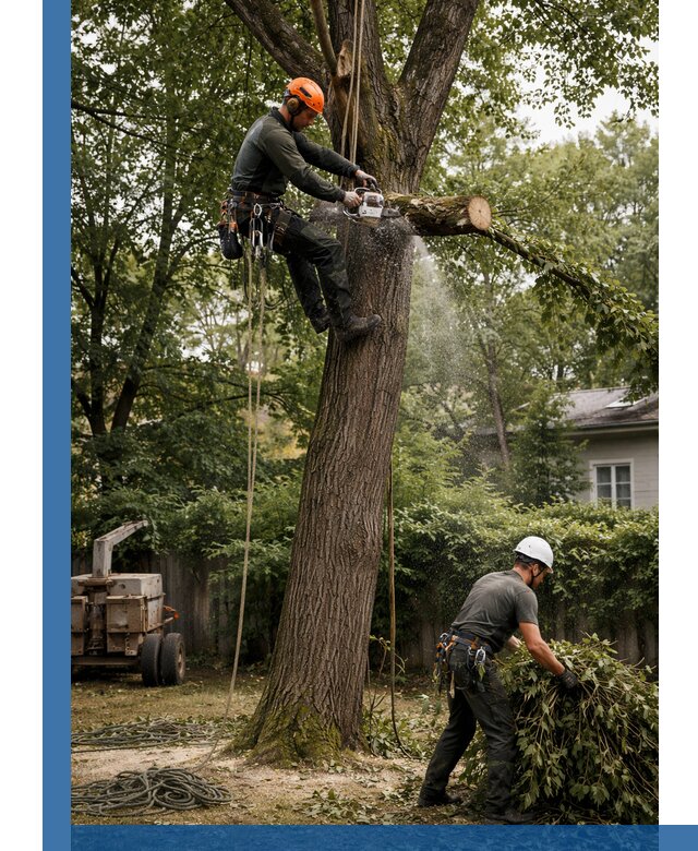 Кронирование деревьев в Тайшете, безопасная высотная обрезка